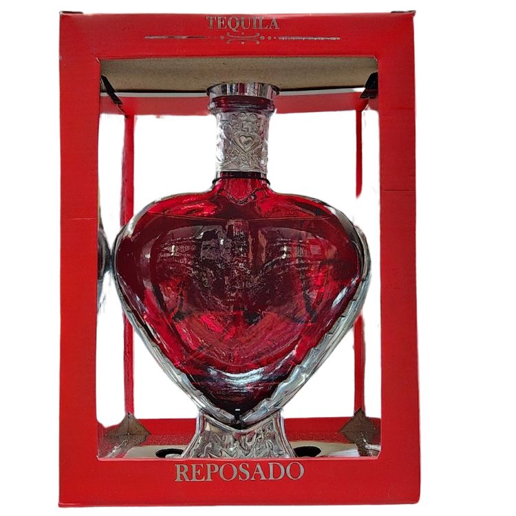 Grand Love Red Heart Reposado Tequila 750ml Liquor Freight