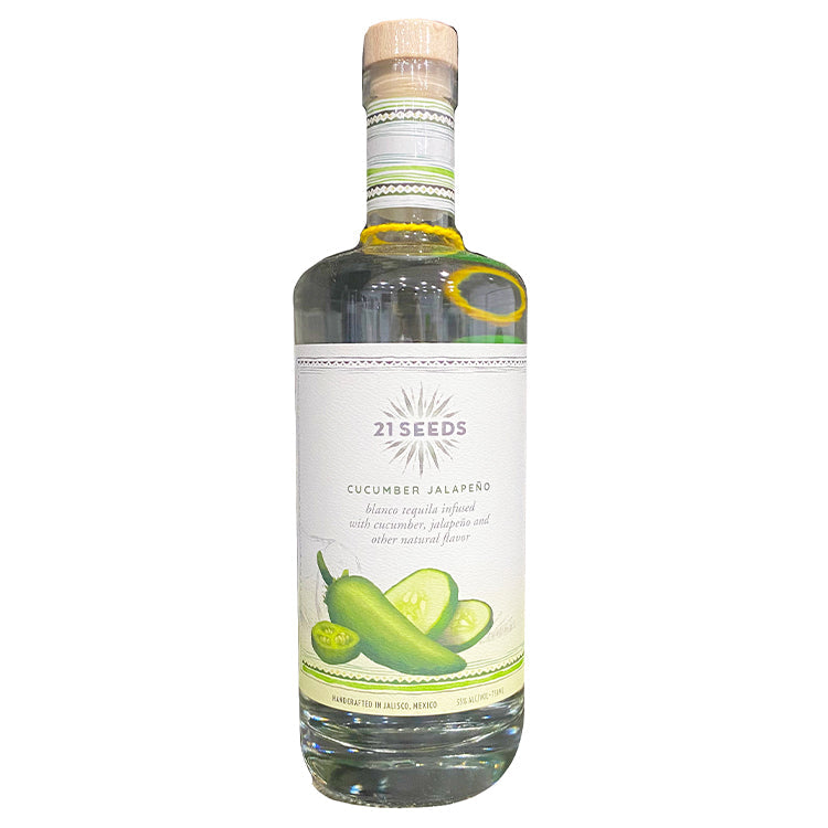 21 Seeds Cucumber Jalapeno Tequila 750ml Liquor Freight