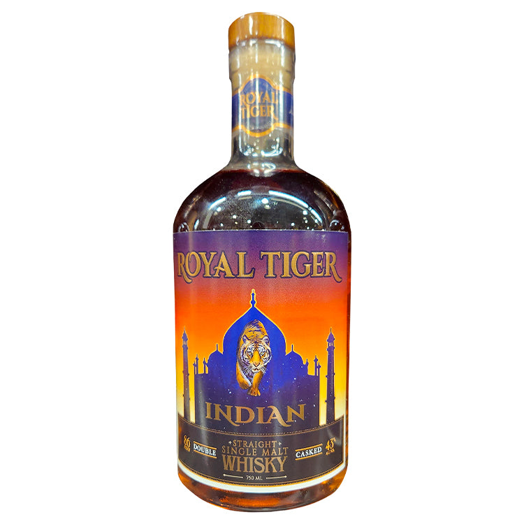 Royal Tiger Straight Malt Indian Whiskey 750ml Liquor Freight