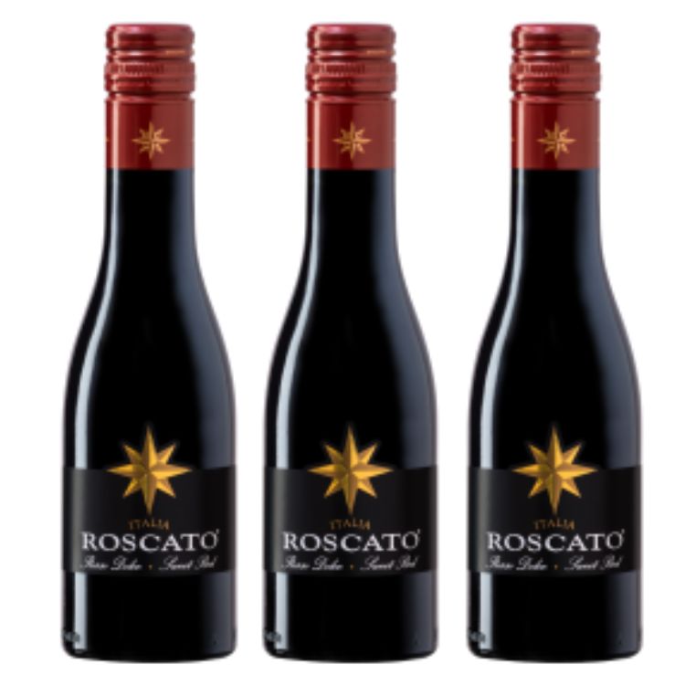 Vino Roscato Roscato Rosso Dolce Sweet Red - 187ml x 3 – Liquor Freight