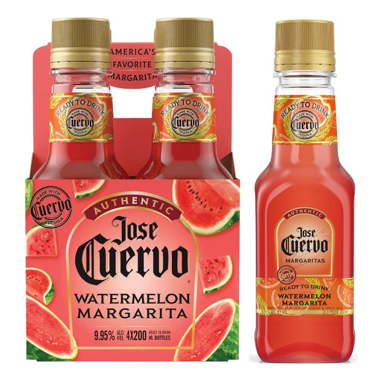 Jose Cuervo Authentic Watermelon Margaritas - 200ml x 4 – Liquor Freight