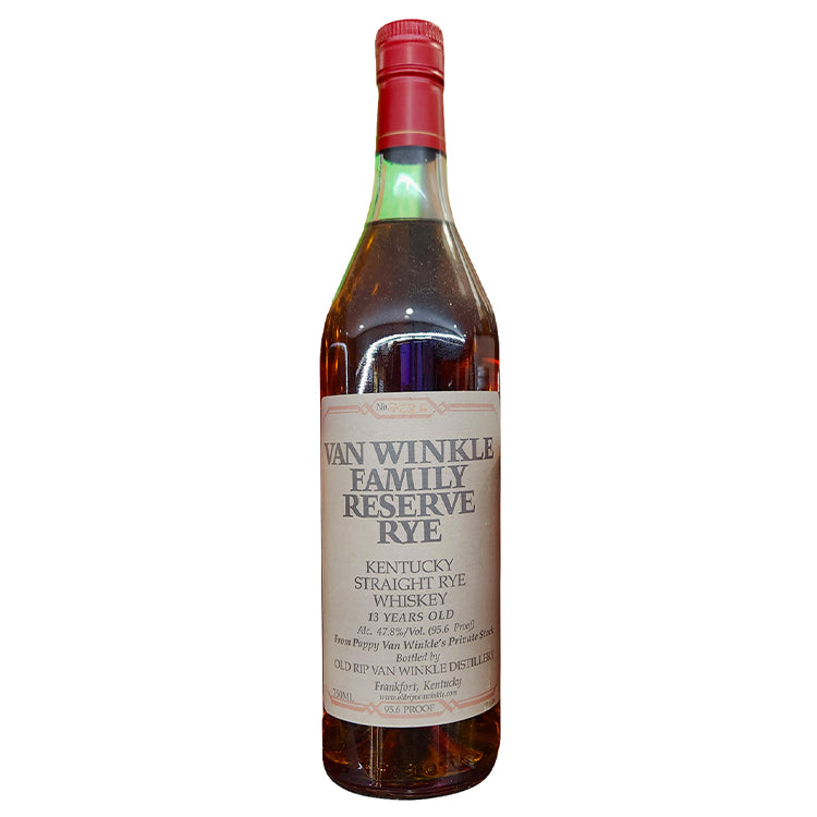 Pappy Van Winkle 13 Year Family Reserve Rye Whiskey 750ml